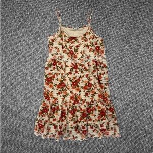 American Eagle Floral Lace Trim Dress